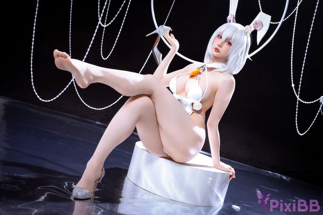 Cosplayer The star is late Hoshilily azur lane Sirius PixiBB.COM 003