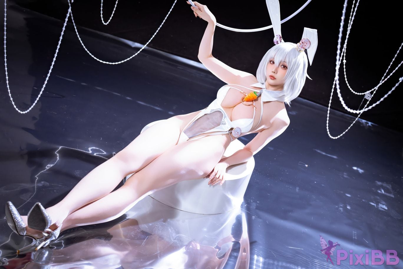 Cosplayer The star is late Hoshilily azur lane Sirius PixiBB.COM 005