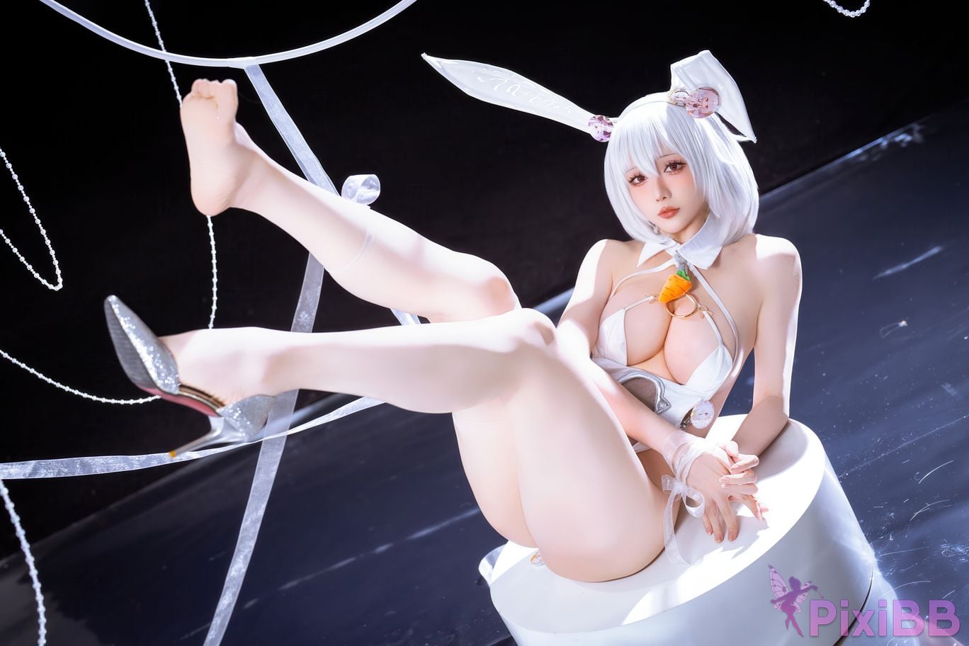 Cosplayer The star is late Hoshilily azur lane Sirius PixiBB.COM 025