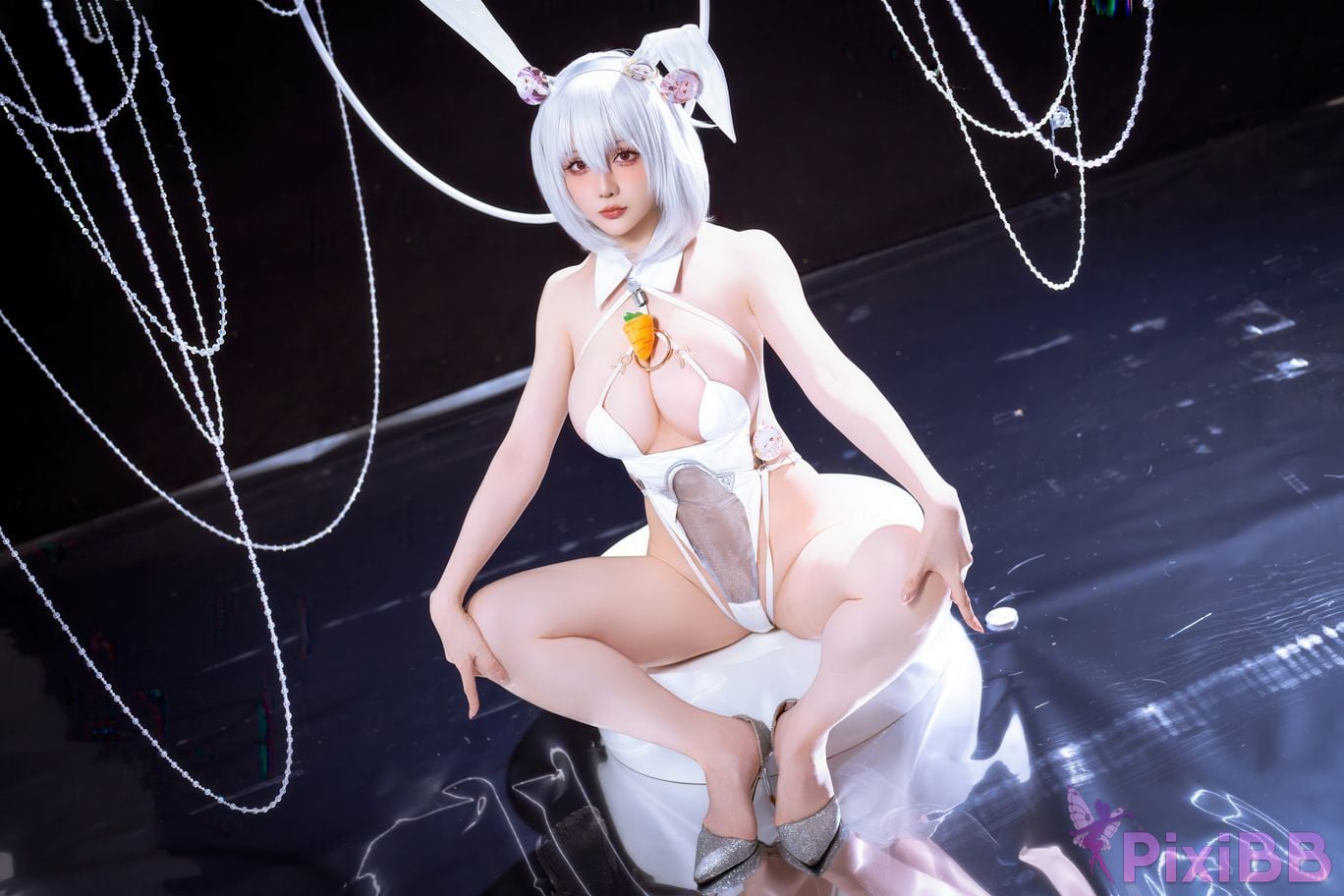 Cosplayer The star is late Hoshilily azur lane Sirius PixiBB.COM 040
