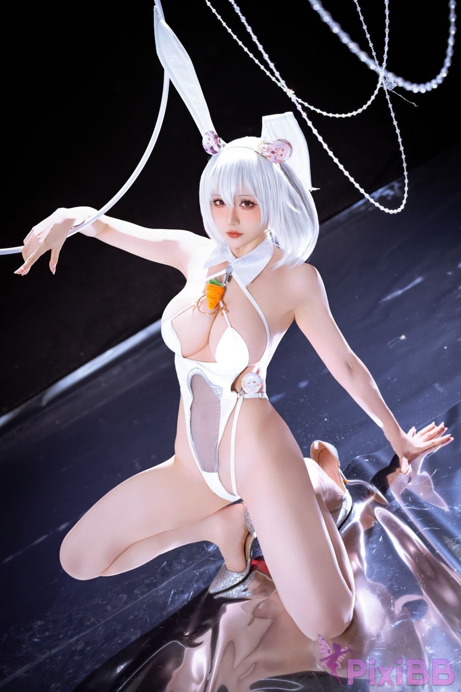 Cosplayer The star is late Hoshilily azur lane Sirius PixiBB.COM 045