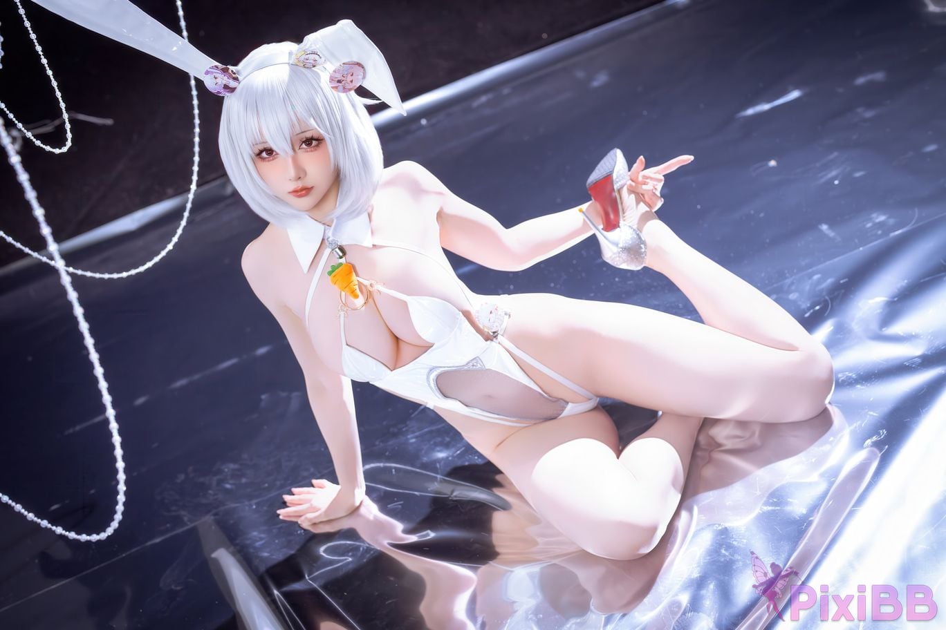 Cosplayer The star is late Hoshilily azur lane Sirius PixiBB.COM 047