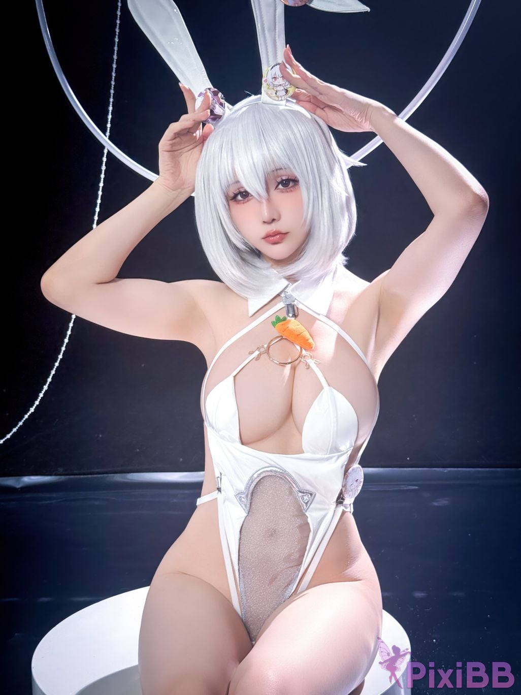 Cosplayer The star is late Hoshilily azur lane Sirius PixiBB.COM 052