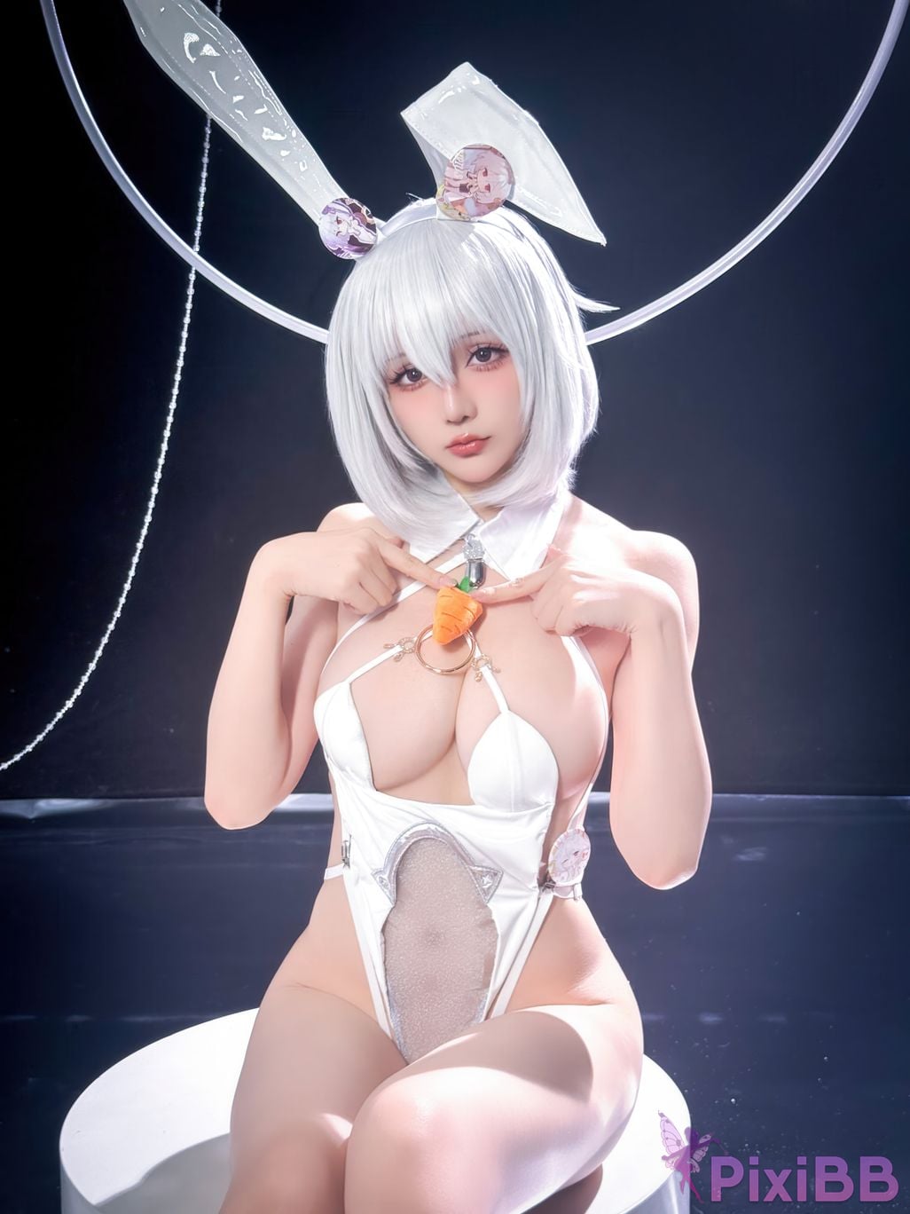 Cosplayer The star is late Hoshilily azur lane Sirius PixiBB.COM 053