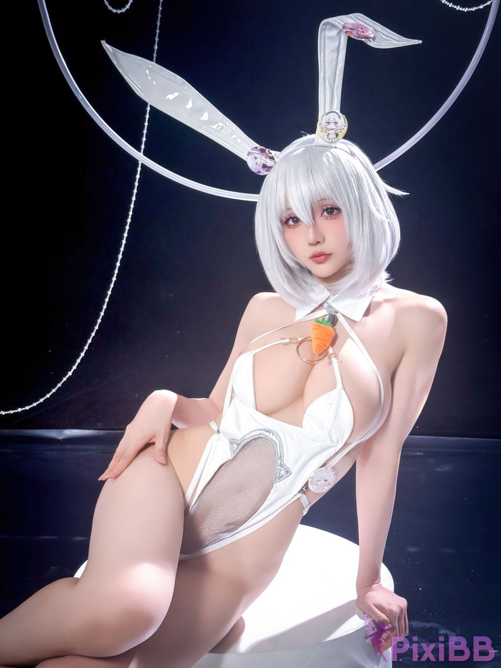 Cosplayer The star is late Hoshilily azur lane Sirius PixiBB.COM 057