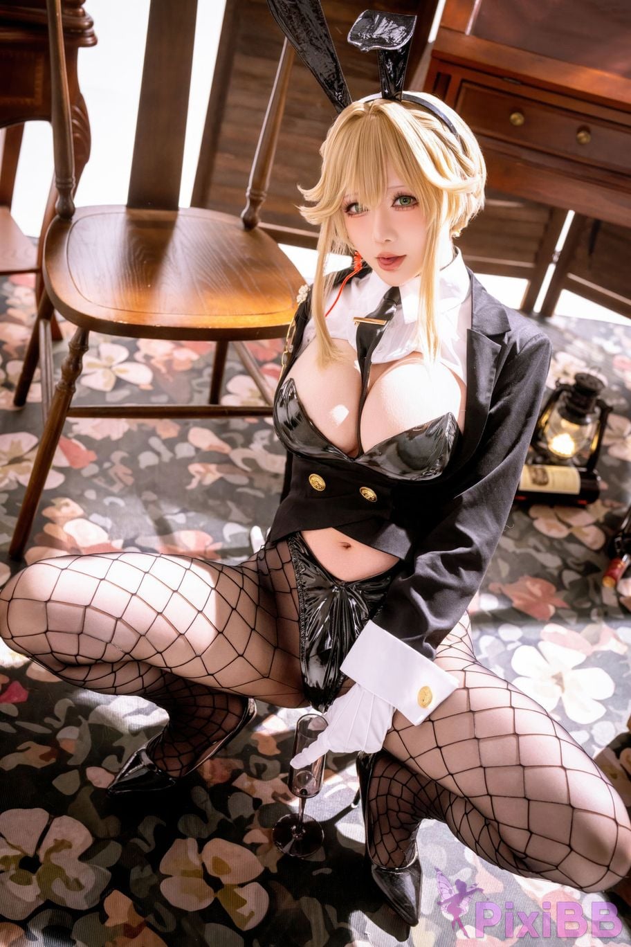 Cosplayer The star is late Hoshilily 2026 Year 04 monthly plan Nikke goddess of victory charity Agent Bunny PixiBB.COM 013