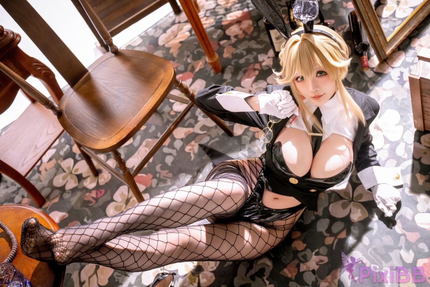 Cosplayer The star is late Hoshilily 2026 Year 04 monthly plan Nikke goddess of victory charity Agent Bunny PixiBB.COM 019