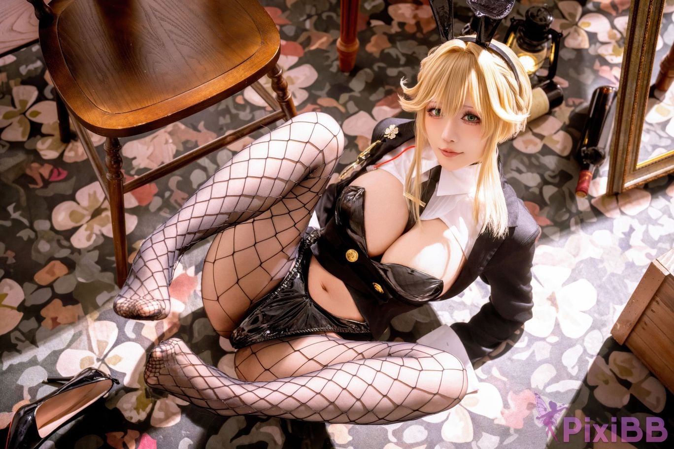 Cosplayer The star is late Hoshilily 2026 Year 04 monthly plan Nikke goddess of victory charity Agent Bunny PixiBB.COM 020