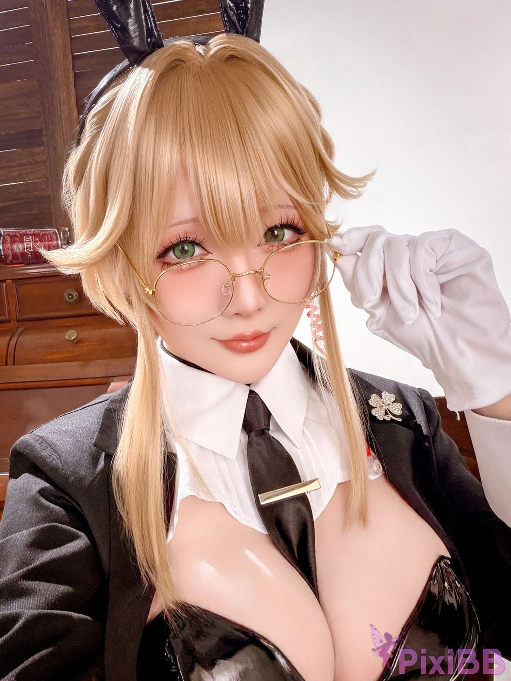 Cosplayer The star is late Hoshilily 2026 Year 04 monthly plan Nikke goddess of victory charity Agent Bunny PixiBB.COM 037