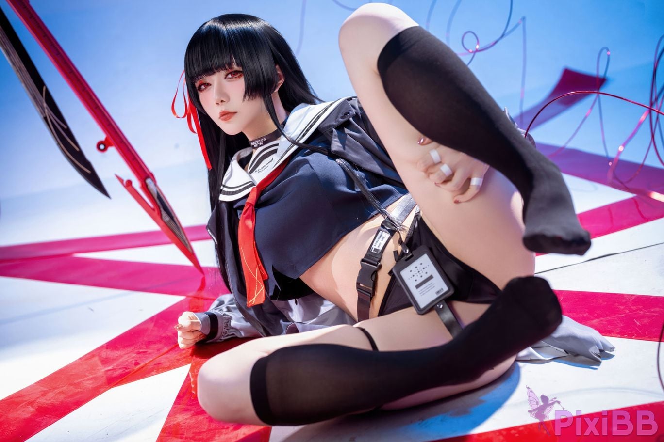 Cosplayer The star is late Hoshilily 2026 Year 04 monthly plan Ming Chao Chisaki JK PixiBB.COM 007