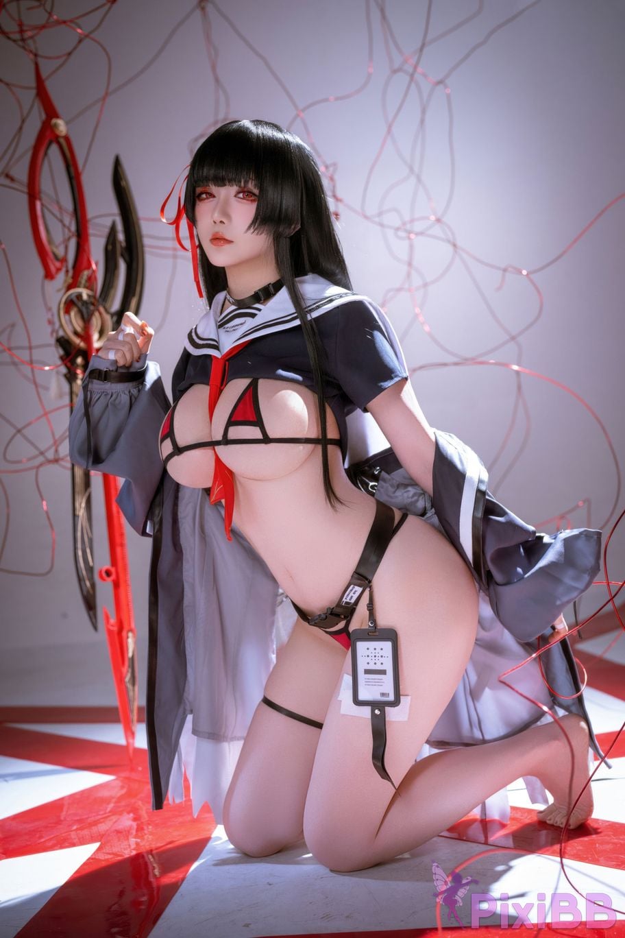 Cosplayer The star is late Hoshilily 2026 Year 04 monthly plan Ming Chao Chisaki JK PixiBB.COM 013