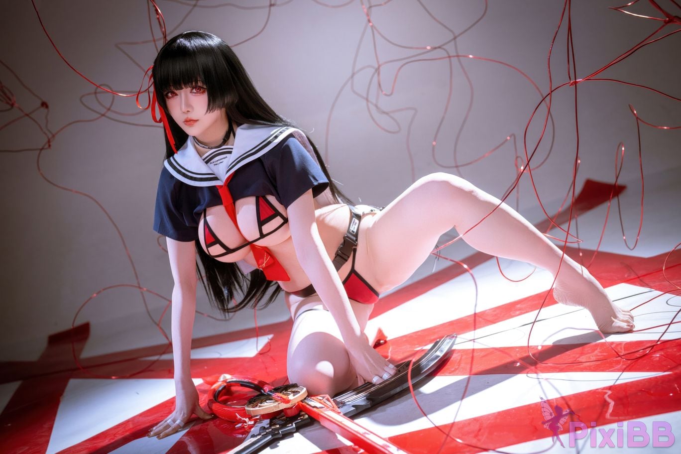 Cosplayer The star is late Hoshilily 2026 Year 04 monthly plan Ming Chao Chisaki JK PixiBB.COM 021