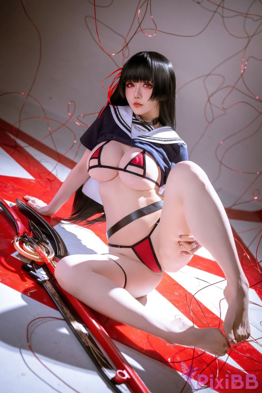 Cosplayer The star is late Hoshilily 2026 Year 04 monthly plan Ming Chao Chisaki JK PixiBB.COM 028