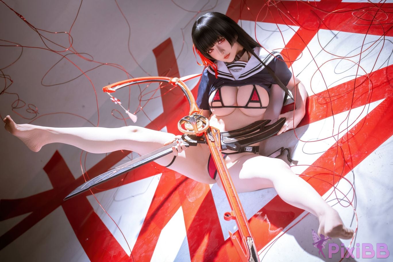 Cosplayer The star is late Hoshilily 2026 Year 04 monthly plan Ming Chao Chisaki JK PixiBB.COM 046