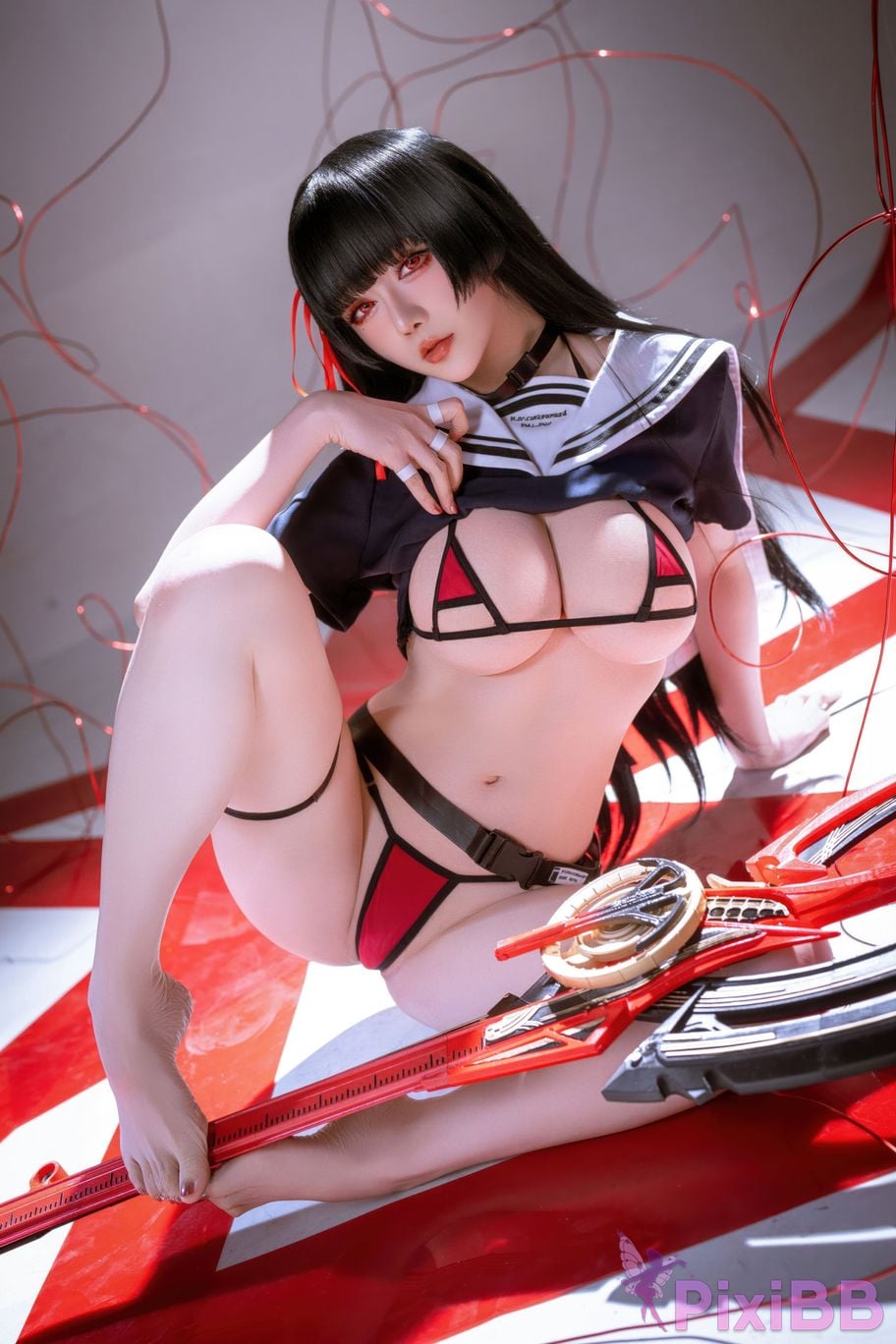 Cosplayer The star is late Hoshilily 2026 Year 04 monthly plan Ming Chao Chisaki JK PixiBB.COM 050