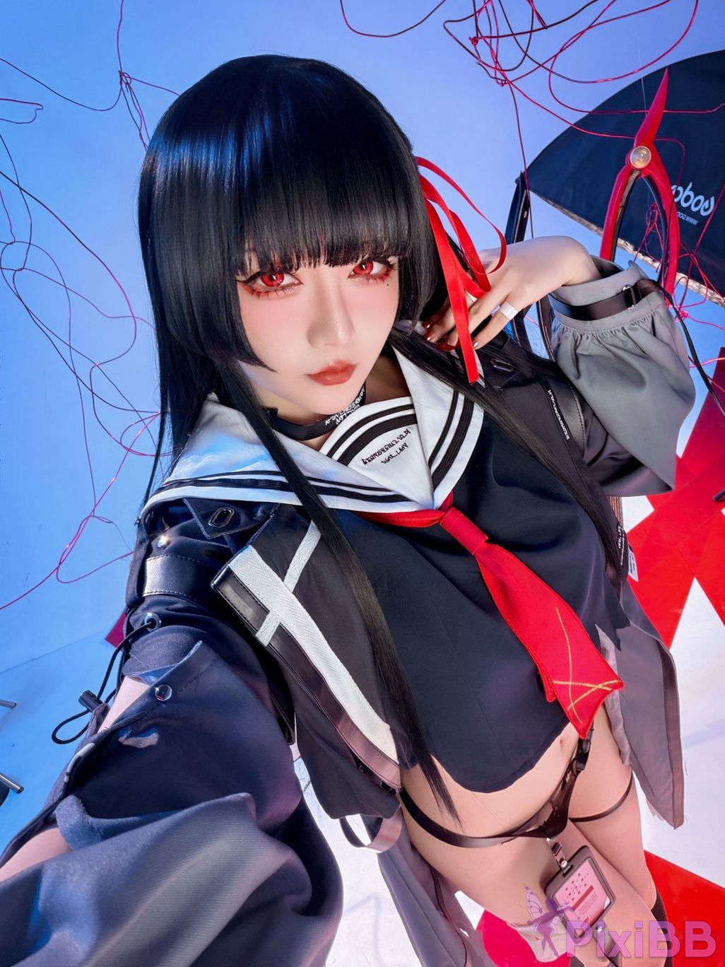 Cosplayer The star is late Hoshilily 2026 Year 04 monthly plan Ming Chao Chisaki JK PixiBB.COM 053