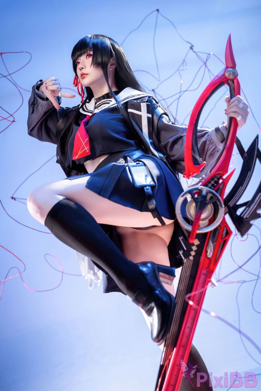 Cosplayer The star is late Hoshilily 2026 Year 04 monthly plan Ming Chao Chisaki JK PixiBB.COM 056