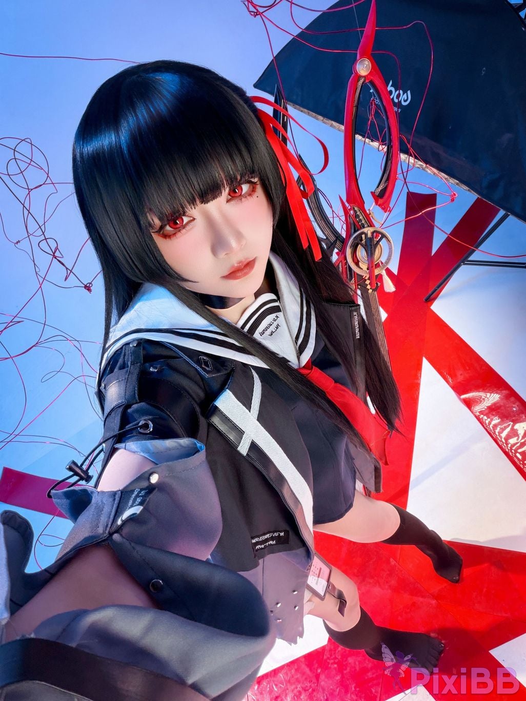 Cosplayer The star is late Hoshilily 2026 Year 04 monthly plan Ming Chao Chisaki JK PixiBB.COM 057