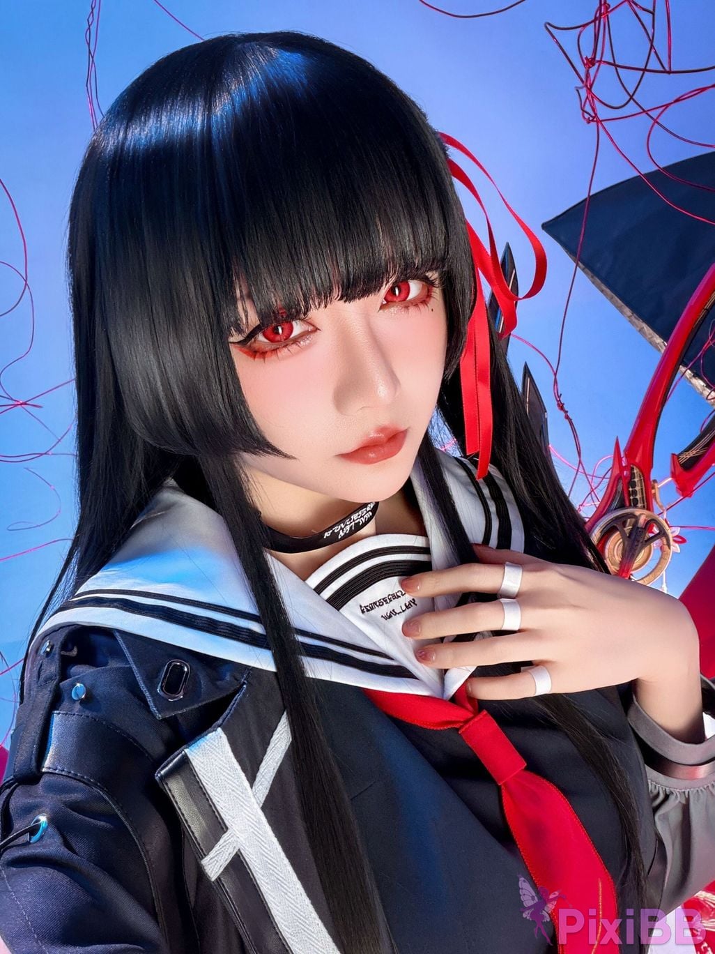 Cosplayer The star is late Hoshilily 2026 Year 04 monthly plan Ming Chao Chisaki JK PixiBB.COM 061