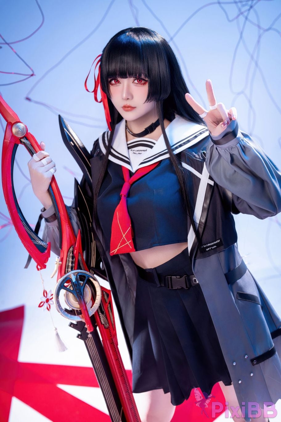 Cosplayer The star is late Hoshilily 2026 Year 04 monthly plan Ming Chao Chisaki JK PixiBB.COM 062