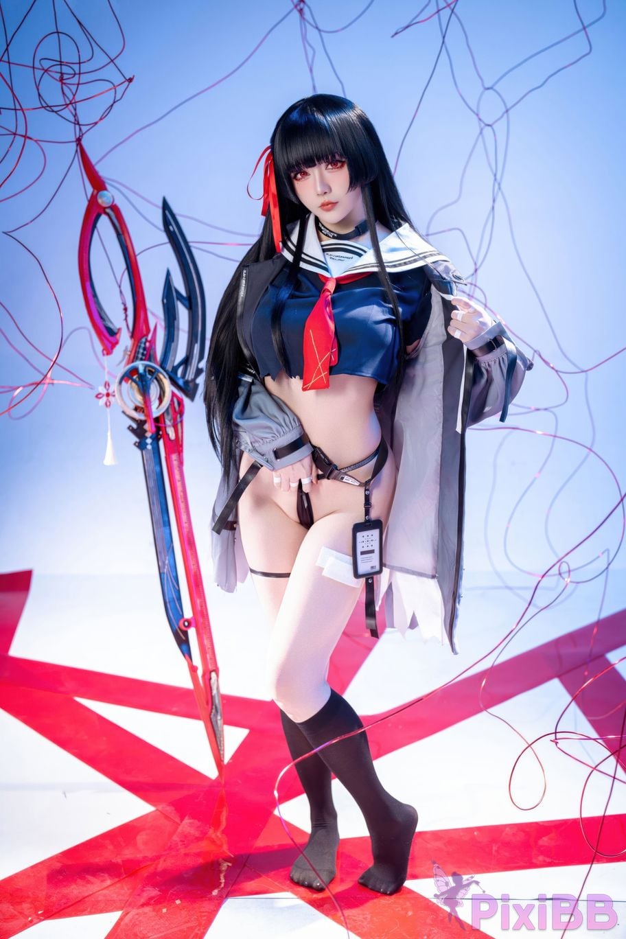 Cosplayer The star is late Hoshilily 2026 Year 04 monthly plan Ming Chao Chisaki JK PixiBB.COM 064