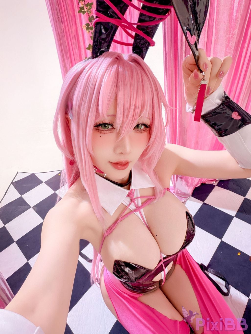 Cosplayer The star is late Hoshilily 2026 Year 04 monthly plan goddess of victory Nikki Velvet bunny girl PixiBB.COM 039