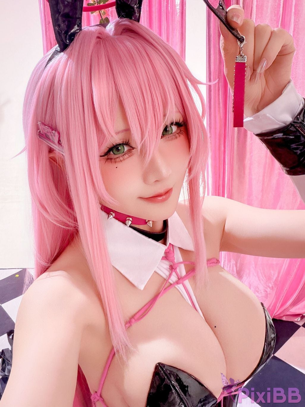Cosplayer The star is late Hoshilily 2026 Year 04 monthly plan goddess of victory Nikki Velvet bunny girl PixiBB.COM 042