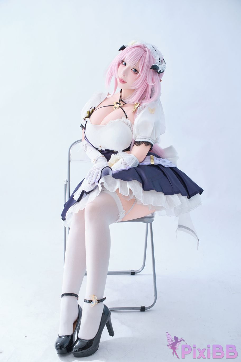 Cosplayer walnut cat Kurumineko Honkai Impact 3 Alicia maid PixiBB.COM 018
