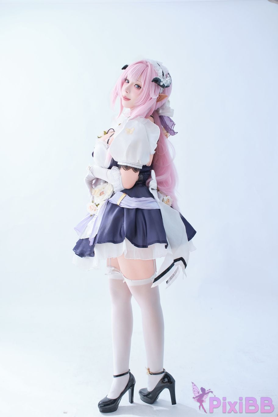 Cosplayer walnut cat Kurumineko Honkai Impact 3 Alicia maid PixiBB.COM 026