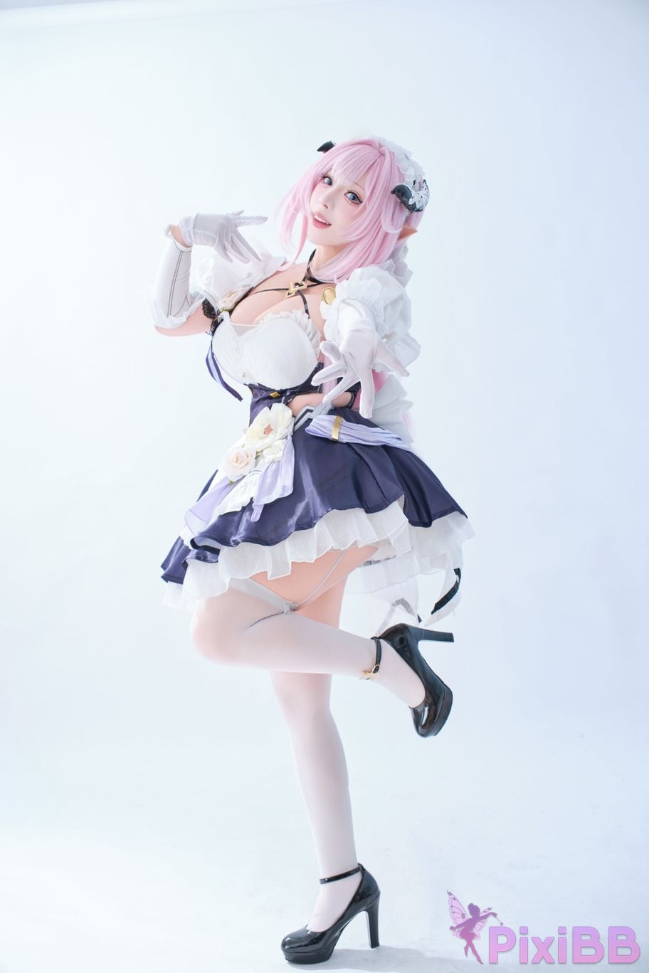 Cosplayer walnut cat Kurumineko Honkai Impact 3 Alicia maid PixiBB.COM 027