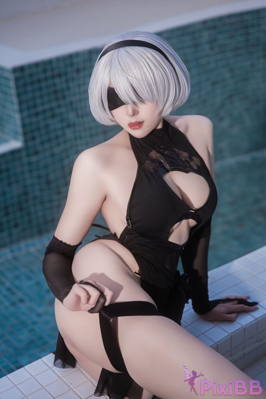 Cosplayer Natsuko Xia Xiazi NIKKE A U T O I S N V L D R C E G . X M P 2 F 3 0 6 K Z H B Y NieR 2B swimsuit PixiBB.COM 083