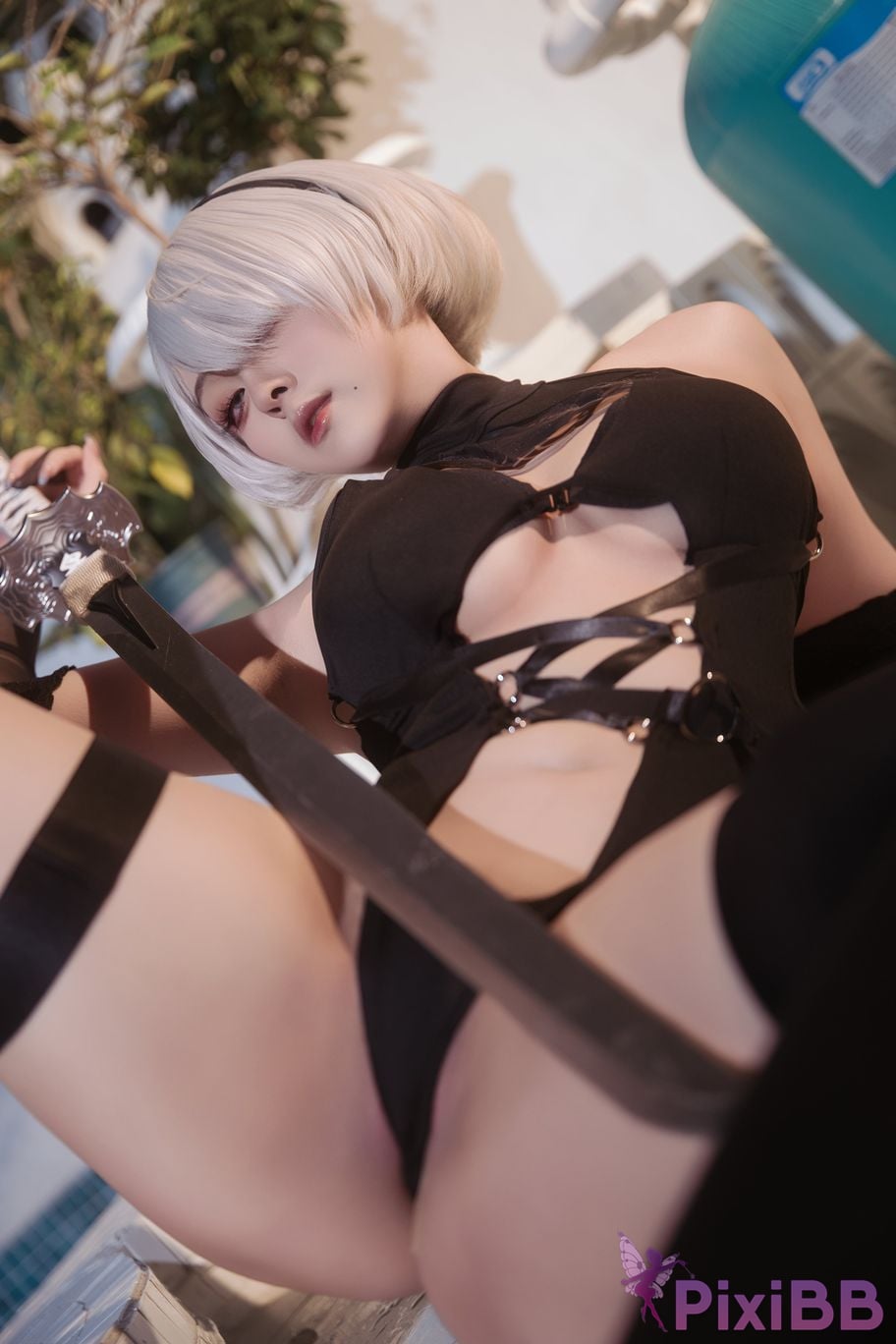 Cosplayer Natsuko Xia Xiazi NIKKE A U T O I S N V L D R C E G . X M P 2 F 3 0 6 K Z H B Y NieR 2B swimsuit PixiBB.COM 149