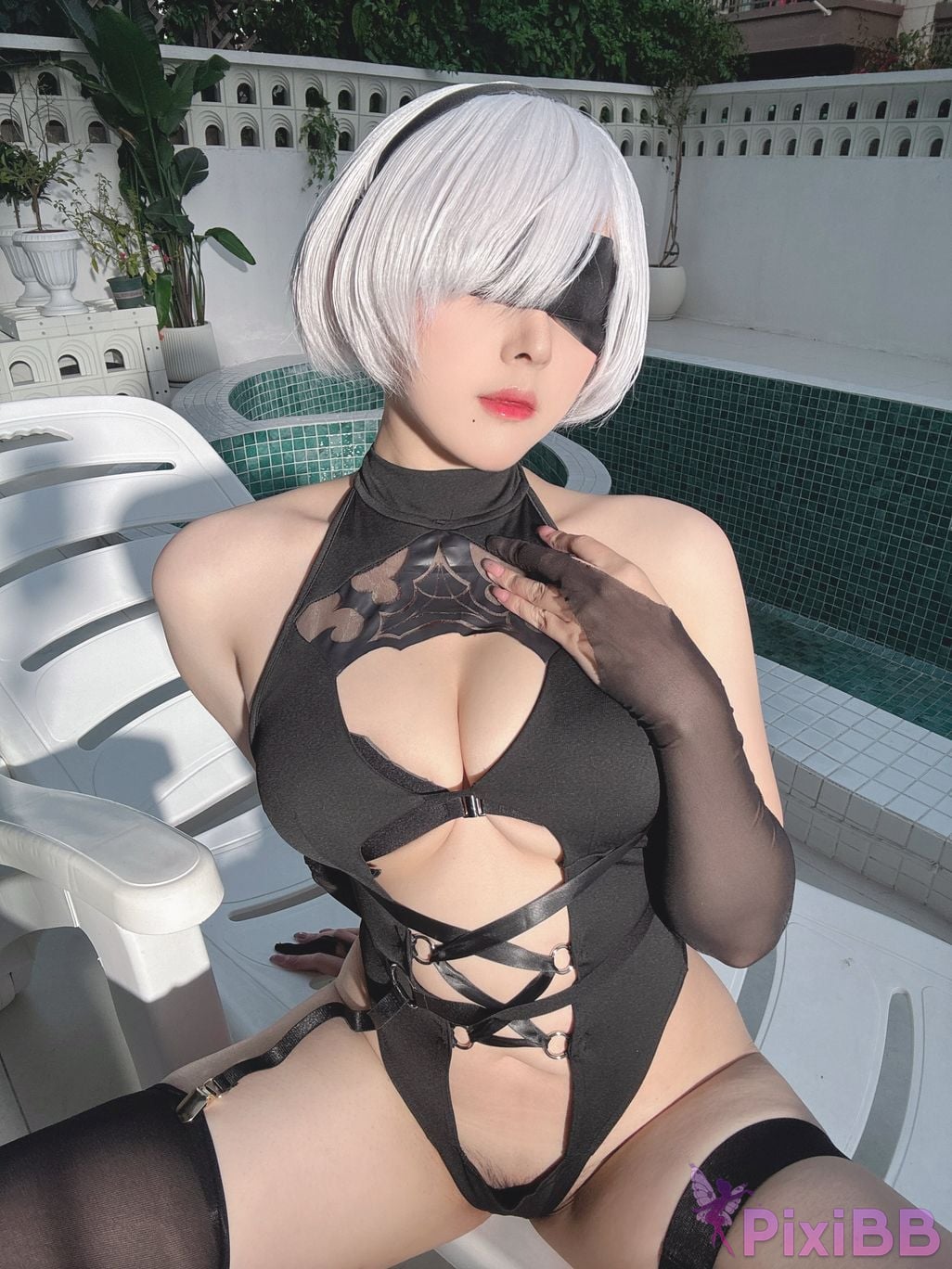 Cosplayer Natsuko Xia Xiazi NIKKE A U T O I S N V L D R C E G . X M P 2 F 3 0 6 K Z H B Y NieR 2B swimsuit PixiBB.COM 163