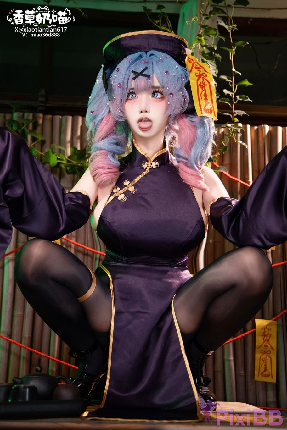 Cosplayer Vanilla Milk Meow rabbit hole zombie PixiBB.COM 017.JPG