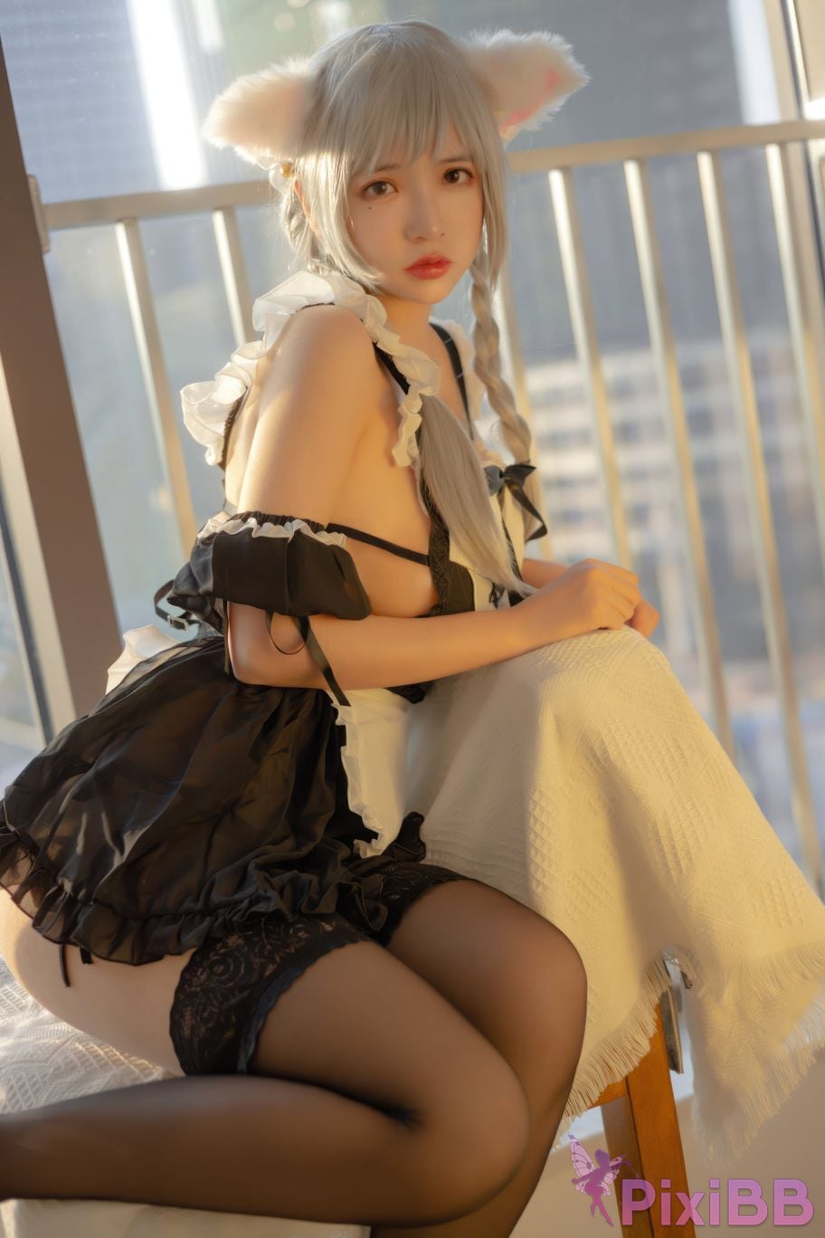 Cosplayer crazy cat ss Evening maid PixiBB.COM 004
