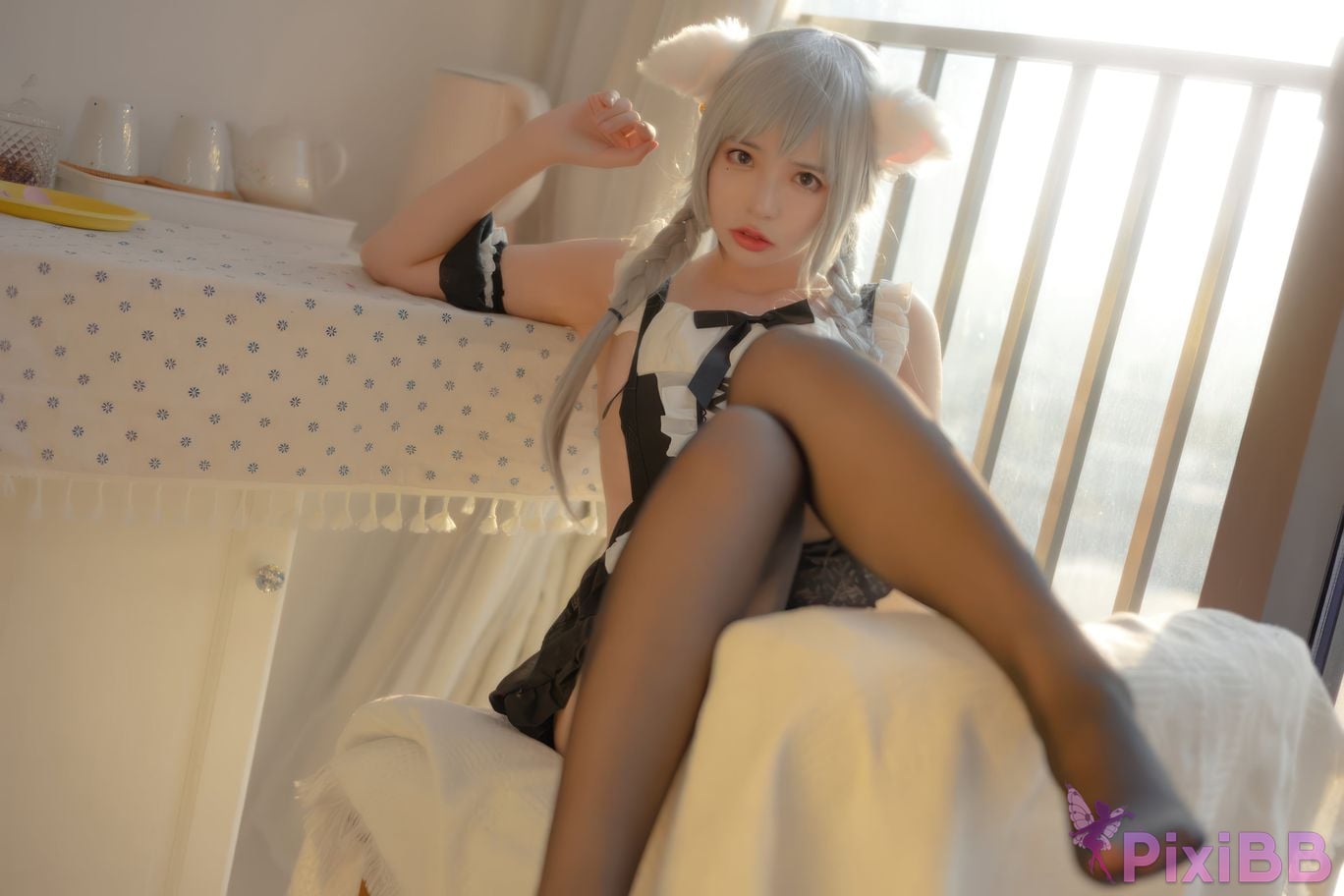 Cosplayer crazy cat ss Evening maid PixiBB.COM 013