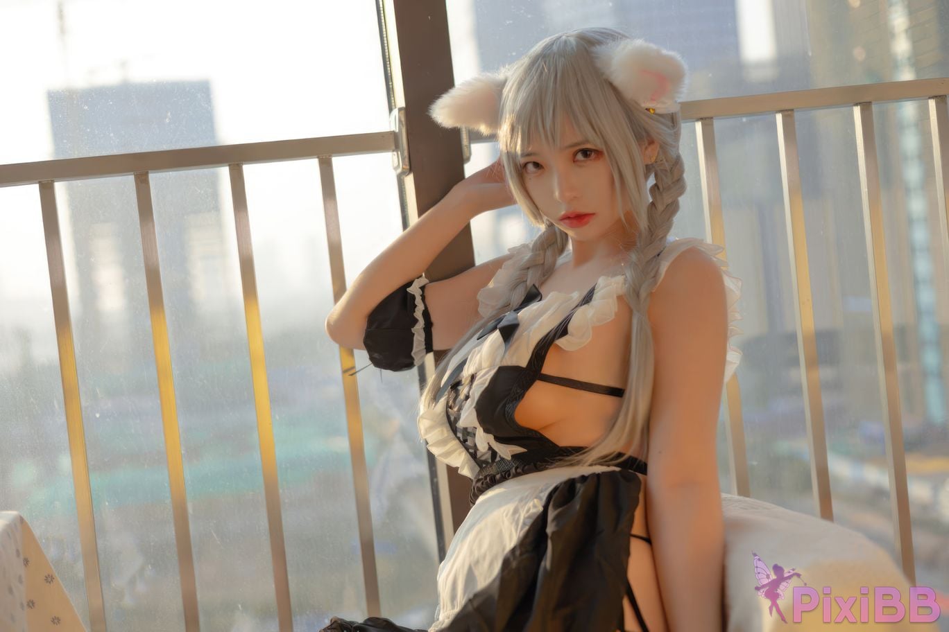 Cosplayer crazy cat ss Evening maid PixiBB.COM 035