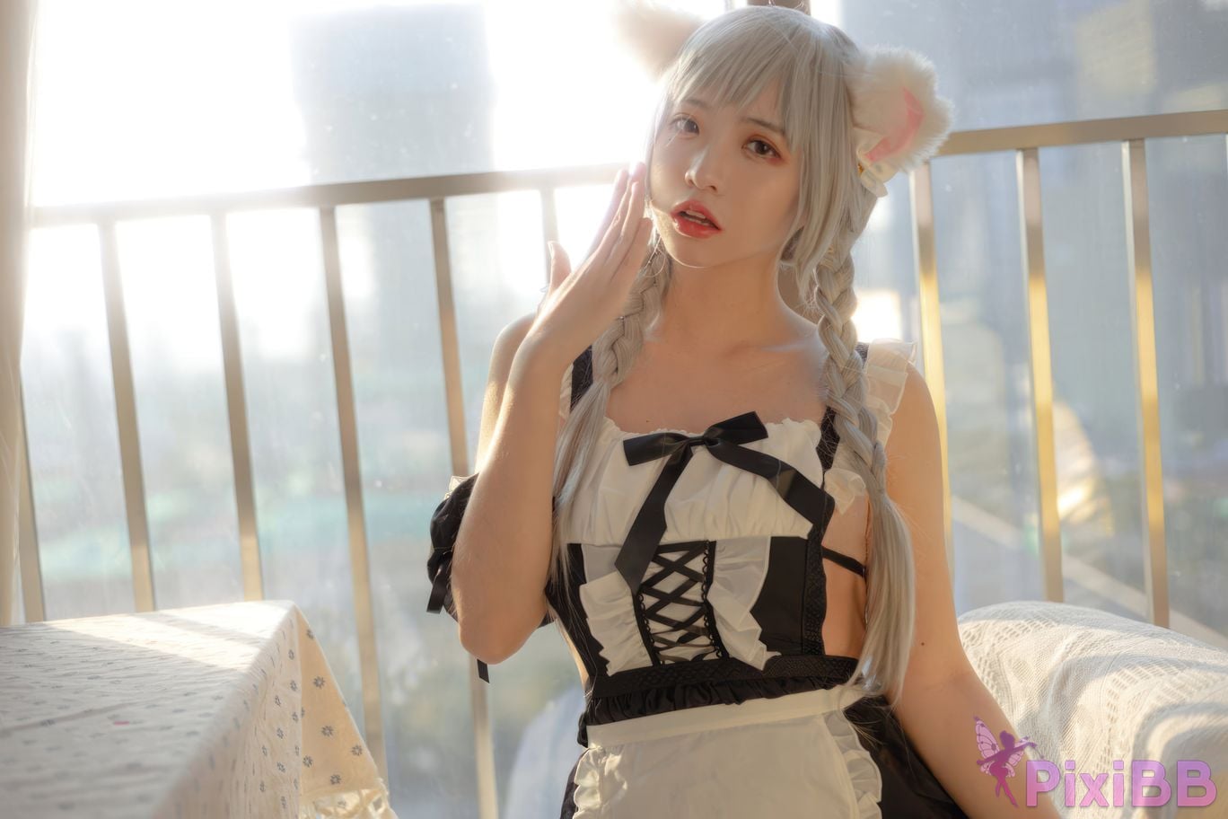 Cosplayer crazy cat ss Evening maid PixiBB.COM 040