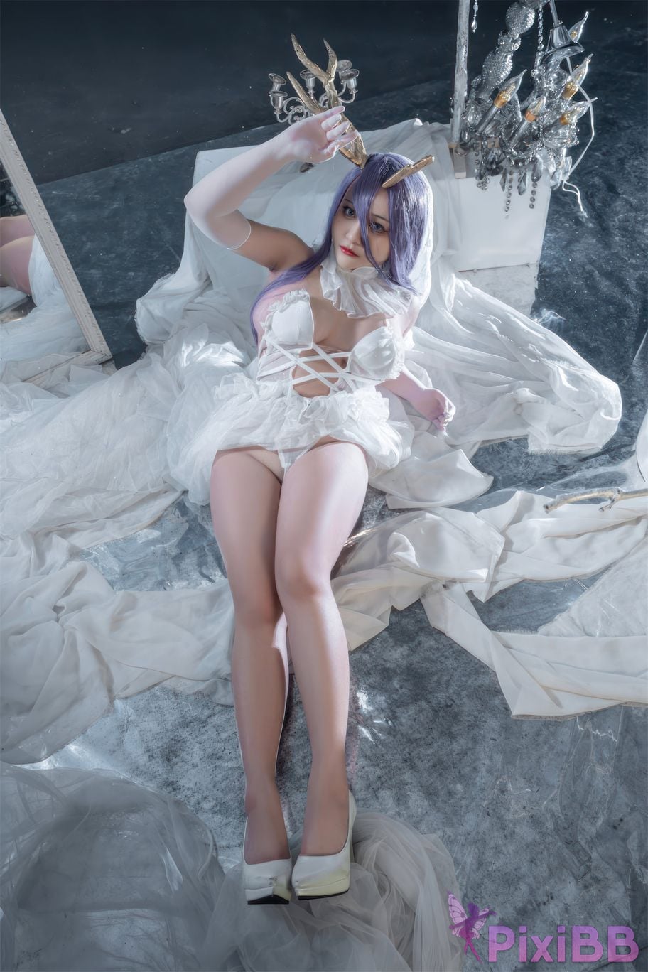 Cosplayer Luo Li LoLiSAMA azur lane Golden Deer PixiBB.COM 016
