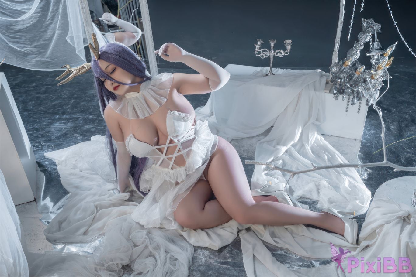 Cosplayer Luo Li LoLiSAMA azur lane Golden Deer PixiBB.COM 025