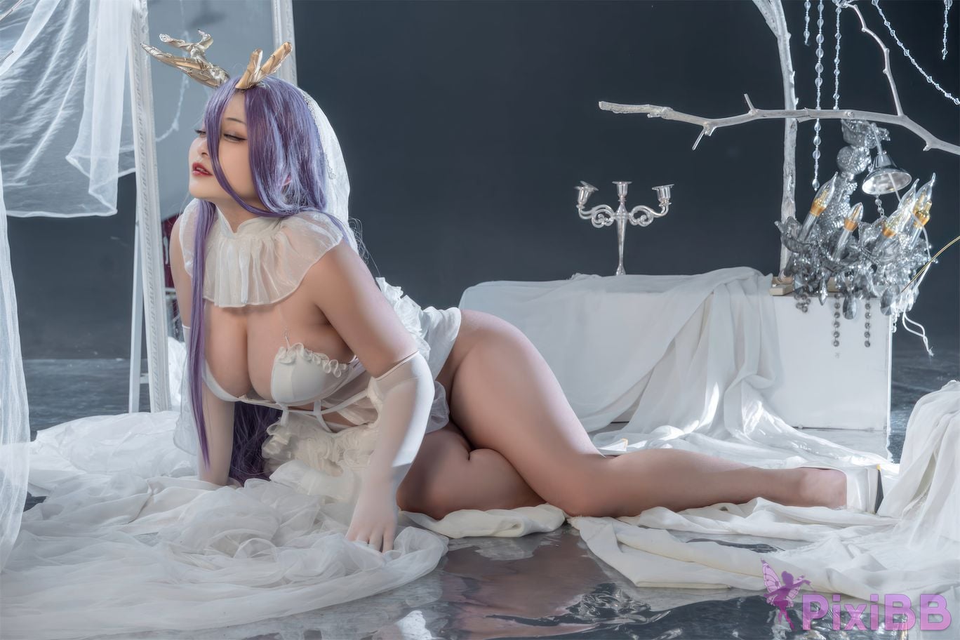 Cosplayer Luo Li LoLiSAMA azur lane Golden Deer PixiBB.COM 028