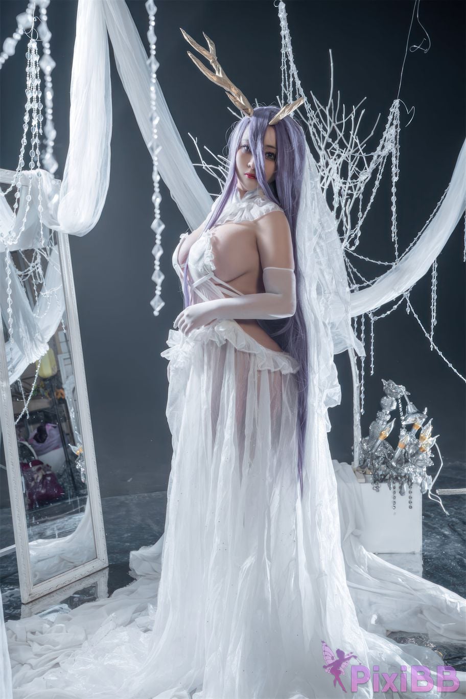 Cosplayer Luo Li LoLiSAMA azur lane Golden Deer PixiBB.COM 055