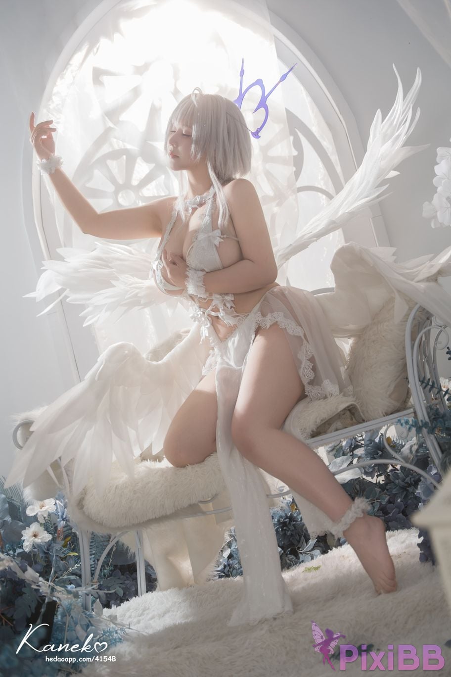 Cosplayer KANEKO Ka meow azur lane Pearl black and white PixiBB.COM 003