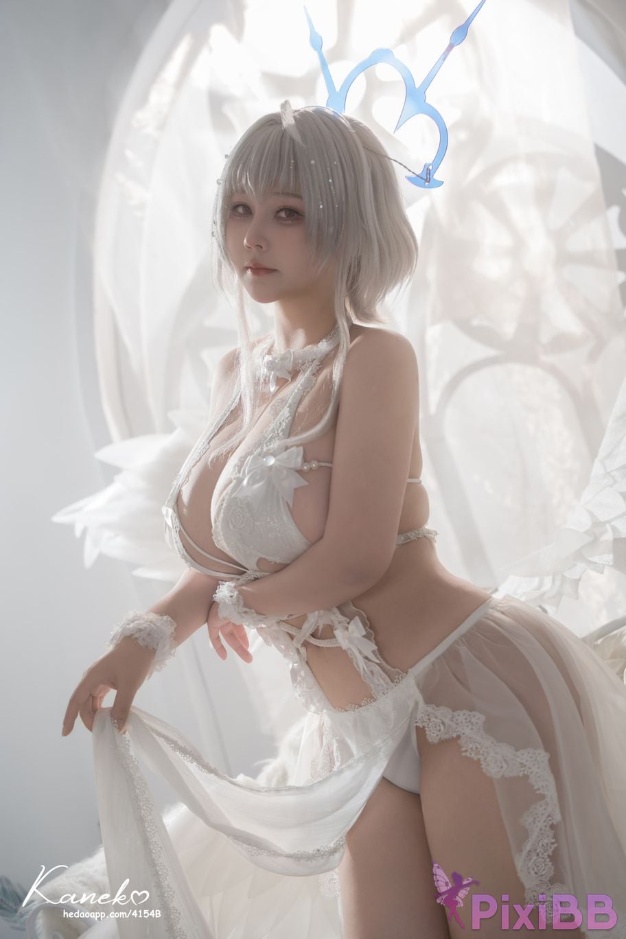 Cosplayer KANEKO Ka meow azur lane Pearl black and white PixiBB.COM 006