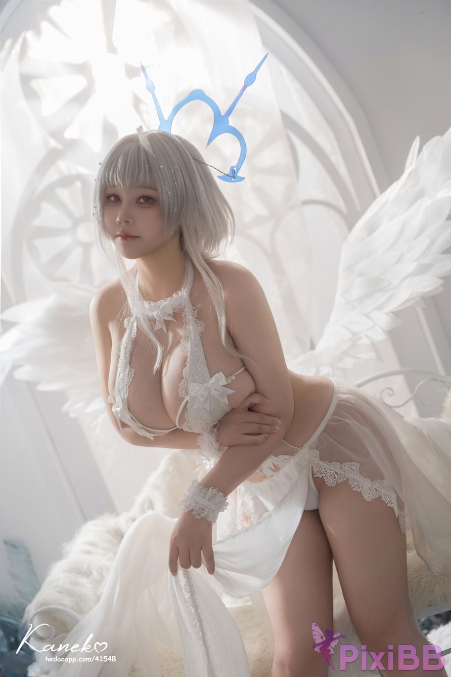 Cosplayer KANEKO Ka meow azur lane Pearl black and white PixiBB.COM 008