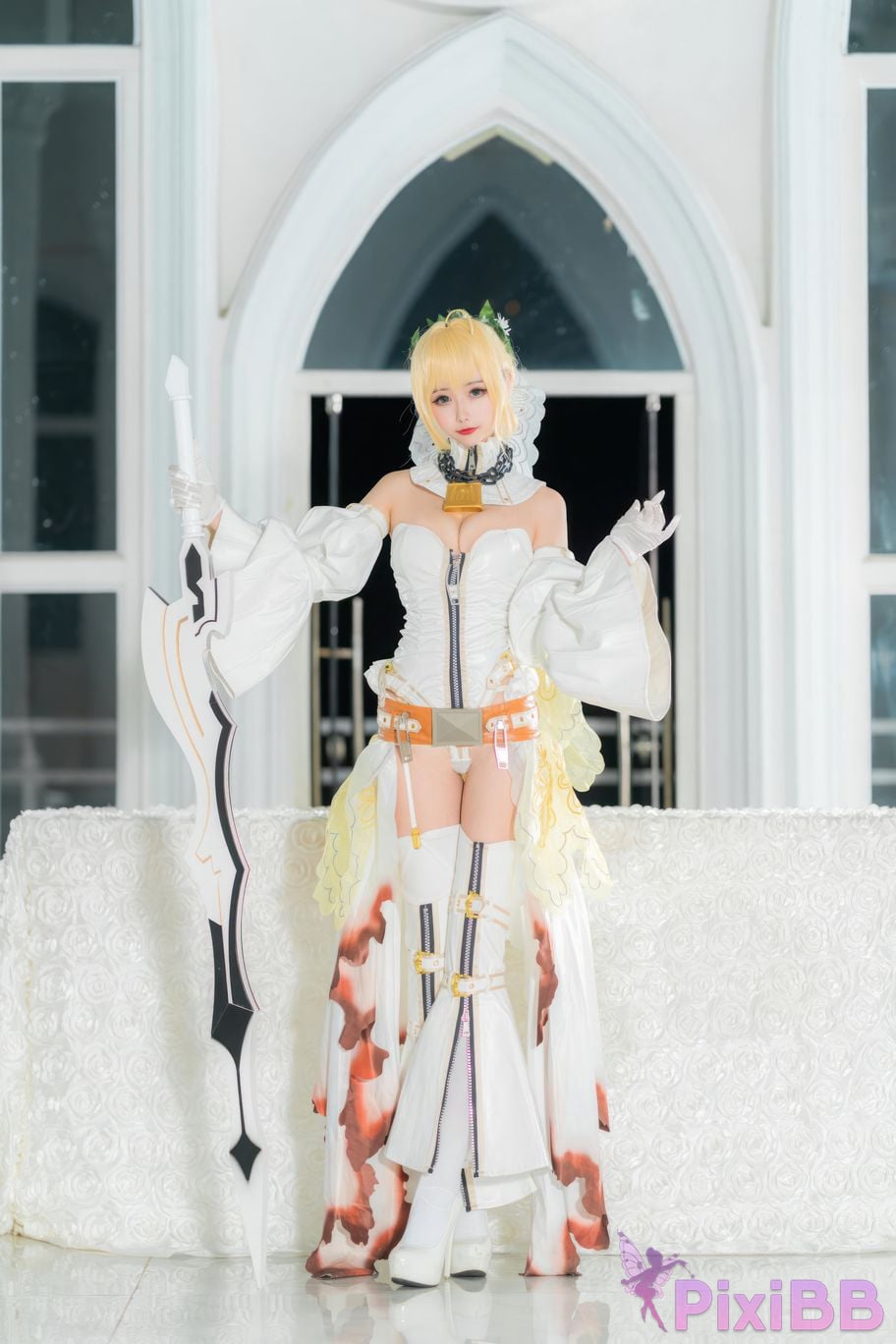 Cosplayer Momoko Kwai FGO Nero PixiBB.COM 001