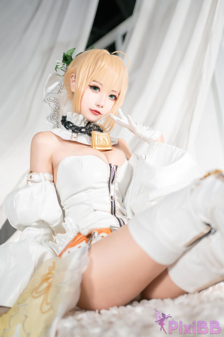 Cosplayer Momoko Kwai FGO Nero PixiBB.COM 002