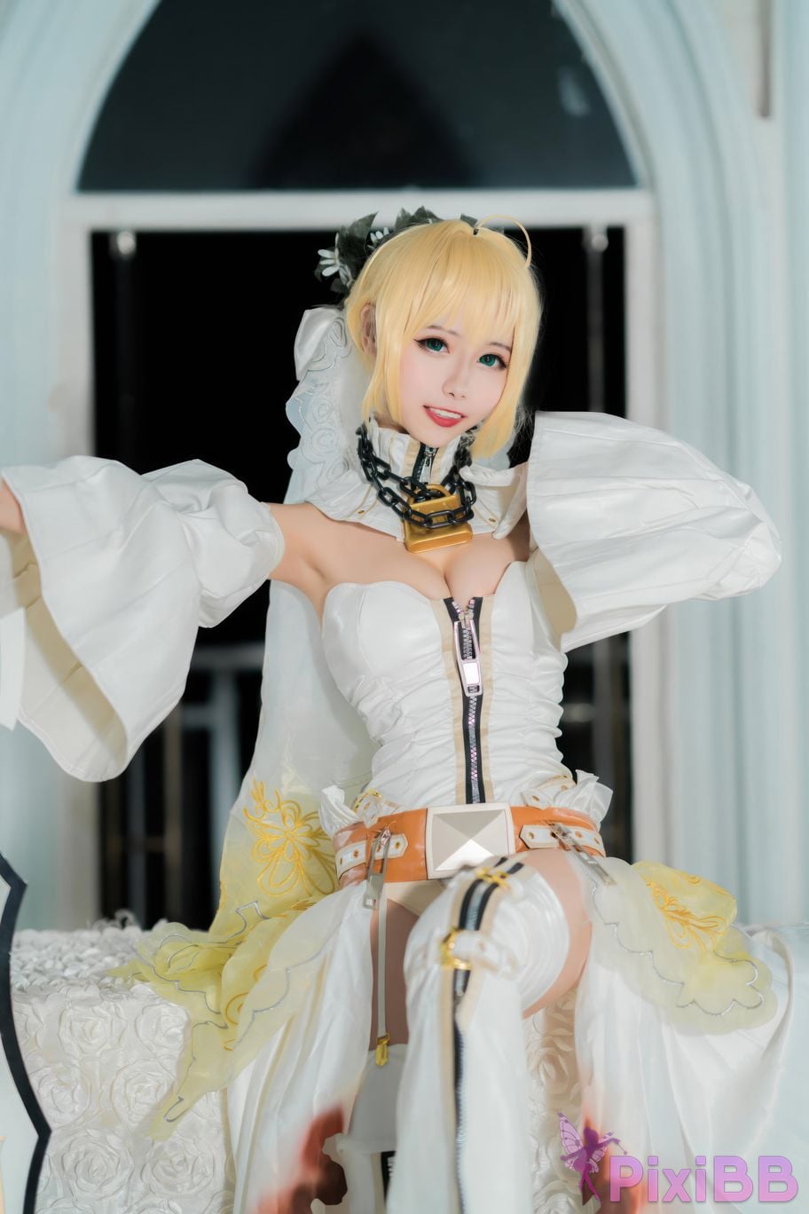 Cosplayer Momoko Kwai FGO Nero PixiBB.COM 005