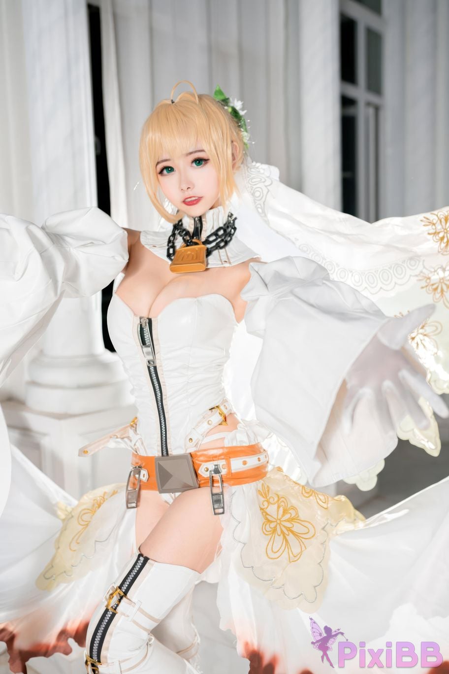 Cosplayer Momoko Kwai FGO Nero PixiBB.COM 007