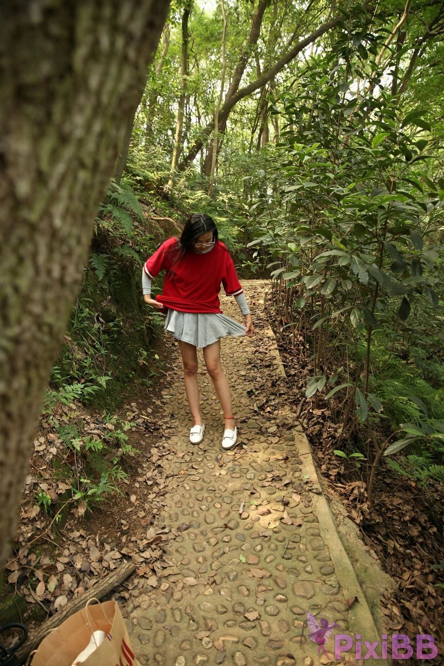 Private Photoshoot Fangfang Long legged lady outdoors Full scale private shooting PixiBB.COM 008.PNG